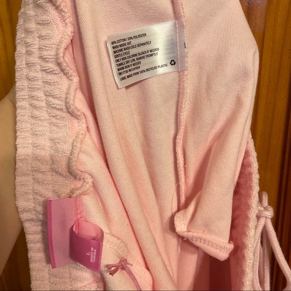 NWT STONEY CLOVER LANE x TARGET PINK JOGGER SWEATPANTS SIZE Cropped LARGE L - Picture 9 of 12